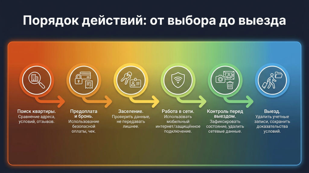Порядок действий: от выбора до выезда